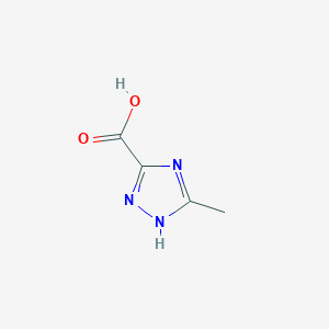 molecular formula C4H5N3O2 B1321019 3-methyl-1H-1,2,4-triazole-5-carboxylic acid CAS No. 7169-98-4