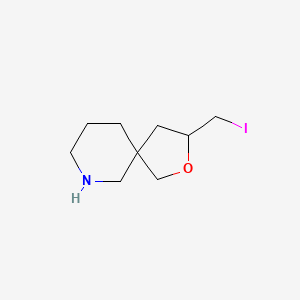 molecular formula C9H16INO B13210194 3-(Iodomethyl)-2-oxa-7-azaspiro[4.5]decane 