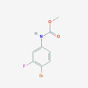 molecular formula C8H7BrFNO2 B1321023 N-(4-溴-3-氟苯基)甲基氨基甲酸酯 CAS No. 396076-65-6
