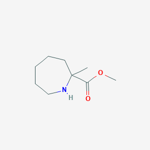 molecular formula C9H17NO2 B13210282 Methyl 2-methylazepane-2-carboxylate 
