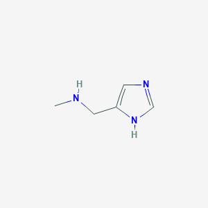 molecular formula C5H9N3 B1321033 1-(1H-IMIDAZOL-5-YL)-N-METHYLMETHANAMINE CAS No. 1195598-98-1