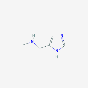 molecular formula C5H9N3 B1321033 N-(1H-咪唑-4-基甲基)-N-甲胺 CAS No. 1195598-98-1