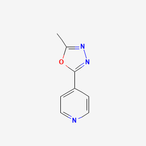 molecular formula C8H7N3O B1321037 2-Methyl-5-(pyridin-4-yl)-1,3,4-oxadiazole CAS No. 58022-65-4