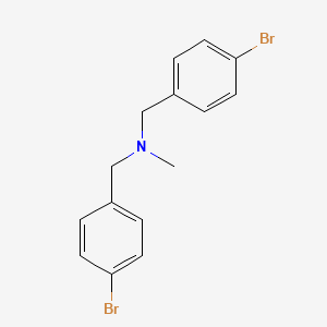 molecular formula C15H15Br2N B1321040 N-(4-bromobenzyl)-1-(4-bromophenyl)-N-methylmethanamine CAS No. 97437-80-4