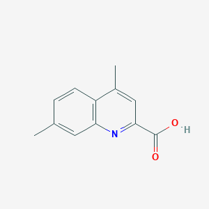 molecular formula C12H11NO2 B13210417 4,7-Dimethylquinoline-2-carboxylic acid 