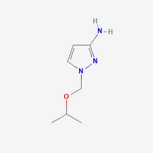 molecular formula C7H13N3O B13210419 1-[(Propan-2-yloxy)methyl]-1H-pyrazol-3-amine 