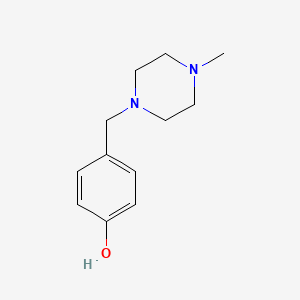 molecular formula C12H18N2O B1321043 4-((4-Methylpiperazin-1-yl)methyl)phenol CAS No. 80166-00-3