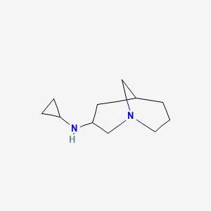 molecular formula C11H20N2 B13210547 N-cyclopropyl-1-azabicyclo[3.3.1]nonan-3-amine 
