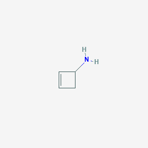 molecular formula C4H7N B13210673 Cyclobut-2-en-1-amine 