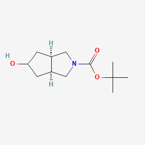 B1321068 (3aR,5r,6aS)-tert-Butyl 5-hydroxyhexahydrocyclopenta[c]pyrrole-2(1H)-carboxylate CAS No. 194151-77-4