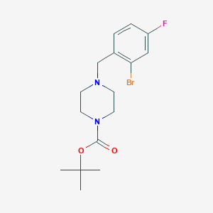 tert-Butyl 4-(2-bromo-4-fluorobenzyl)piperazine-1-carboxylate