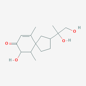 3,11,12-Trihydroxyspirovetiv-1(10)-en-2-one