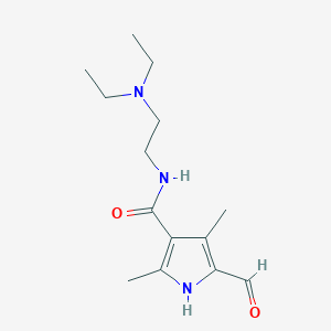 molecular formula C14H23N3O2 B1321073 N-(2-(Diethylamino)ethyl)-5-formyl-2,4-dimethyl-1H-pyrrole-3-carboxamide CAS No. 356068-86-5