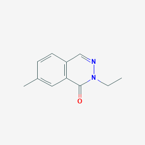 molecular formula C11H12N2O B13210775 2-Ethyl-7-methyl-1,2-dihydrophthalazin-1-one 