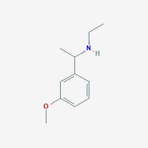 molecular formula C11H17NO B13210787 Ethyl[1-(3-methoxyphenyl)ethyl]amine 