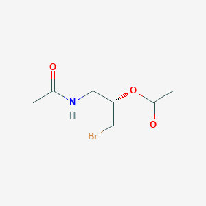 (S)-N-(3-Bromo-2-acetoxypropyl)acetamide