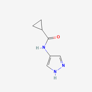 molecular formula C7H9N3O B1321083 N-(1H-pyrazol-4-yl)cyclopropanecarboxamide CAS No. 1153799-63-3