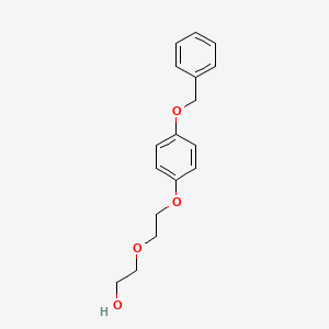 molecular formula C17H20O4 B1321089 Ethanol, 2-[2-[4-(phenylmethoxy)phenoxy]ethoxy]- CAS No. 142879-00-3