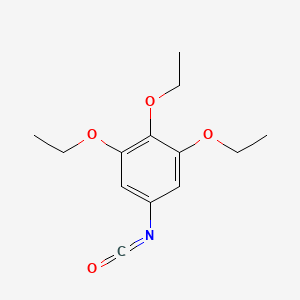 molecular formula C13H17NO4 B13210913 1,2,3-Triethoxy-5-isocyanatobenzene 