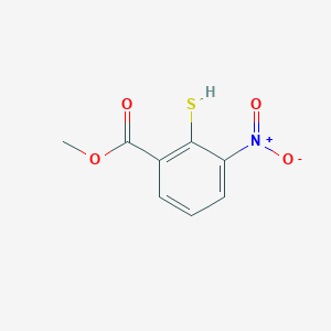 molecular formula C8H7NO4S B13210978 Methyl 2-mercapto-3-nitrobenzoate 