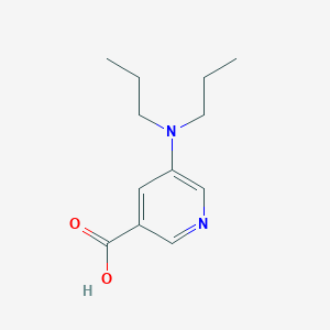 molecular formula C12H18N2O2 B13211029 5-(Dipropylamino)pyridine-3-carboxylic acid 