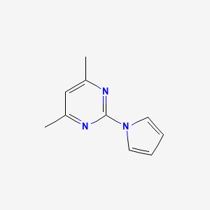 molecular formula C10H11N3 B1321103 4,6-Dimethyl-2-(1H-pyrrol-1-yl)pyrimidine CAS No. 60795-33-7