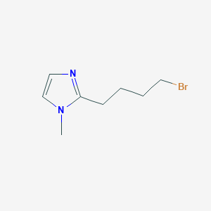 molecular formula C8H13BrN2 B13211070 2-(4-bromobutyl)-1-methyl-1H-imidazole 