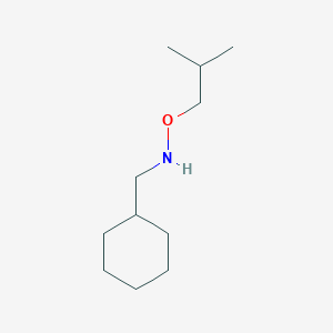 molecular formula C11H23NO B13211076 (Cyclohexylmethyl)(2-methylpropoxy)amine 