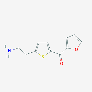 molecular formula C11H11NO2S B13211098 2-[5-(Furan-2-carbonyl)thiophen-2-yl]ethan-1-amine CAS No. 1447963-31-6