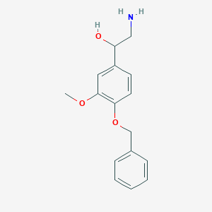 molecular formula C16H19NO3 B132112 2-氨基-1-[4-(苄氧基)-3-甲氧基苯基]乙醇 CAS No. 60372-08-9