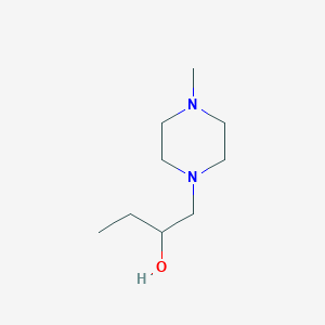 molecular formula C9H20N2O B13211264 1-(4-Methylpiperazin-1-yl)butan-2-ol 