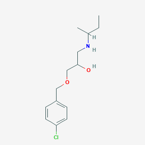 molecular formula C14H22ClNO2 B13211286 (Butan-2-YL)((3-[(4-chlorophenyl)methoxy]-2-hydroxypropyl))amine 