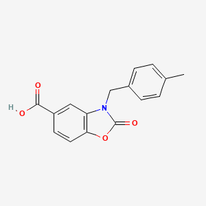 3-(4-Methylbenzyl)-2-oxo-2,3-dihydro-1,3-benzoxazole-5-carboxylic acid