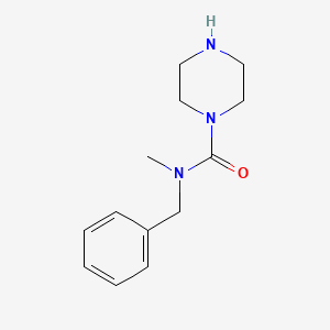 molecular formula C13H19N3O B13211558 N-Benzyl-N-methylpiperazine-1-carboxamide 