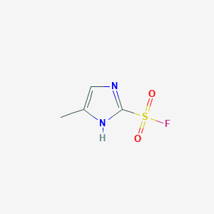 molecular formula C4H5FN2O2S B13211575 5-Methyl-1H-imidazole-2-sulfonyl fluoride 