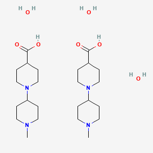 molecular formula C24H50N4O7 B1321159 1'-甲基-[1,4'-联哌啶]-4-羧酸水合物(2:3) CAS No. 849925-07-1