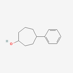 molecular formula C13H18O B13211600 4-Phenylcycloheptan-1-ol 
