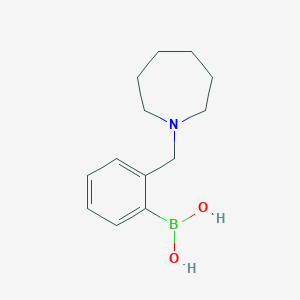 molecular formula C13H20BNO2 B13211622 {2-[(Azepan-1-yl)methyl]phenyl}boronic acid 