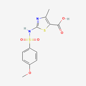 2-{[(4-Methoxyphenyl)sulfonyl]amino}-4-methyl-1,3-thiazole-5-carboxylic acid