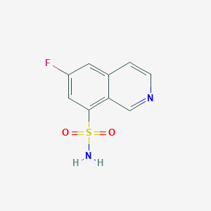 molecular formula C9H7FN2O2S B13211824 6-Fluoroisoquinoline-8-sulfonamide 