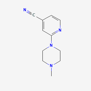 molecular formula C11H14N4 B1321194 2-(4-Methylpiperazin-1-yl)isonicotinonitrile CAS No. 1016501-27-1