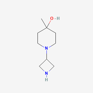 molecular formula C9H18N2O B1321196 1-(Azetidin-3-yl)-4-methylpiperidin-4-ol CAS No. 1257293-87-0