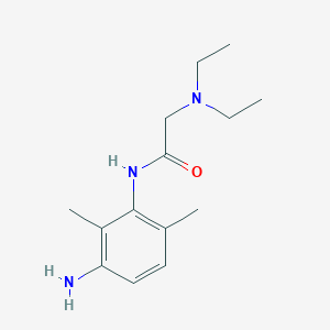 molecular formula C14H23N3O B132120 N-(3-Amino-2,6-dimethylphenyl)-2-(diethylamino)acetamide CAS No. 39942-50-2