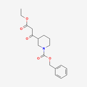 Benzyl 3-(3-ethoxy-3-oxopropanoyl)piperidine-1-carboxylate