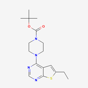 tert-Butyl 4-(6-ethylthieno[2,3-d]pyrimidin-4-yl)piperazine-1-carboxylate