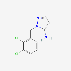molecular formula C10H9Cl2N3 B13212186 1-[(2,3-Dichlorophenyl)methyl]-1H-pyrazol-5-amine 