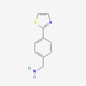 [4-(1,3-Thiazol-2-yl)phenyl]methylamine