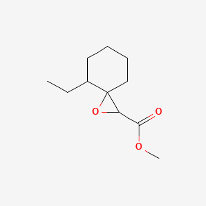 molecular formula C11H18O3 B13212275 Methyl 4-ethyl-1-oxaspiro[2.5]octane-2-carboxylate 