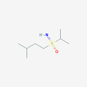 molecular formula C8H19NOS B13212377 Imino(3-methylbutyl)(propan-2-yl)-lambda6-sulfanone 