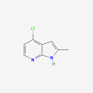 molecular formula C8H7ClN2 B1321240 4-chloro-2-methyl-1H-pyrrolo[2,3-b]pyridine CAS No. 307951-53-7